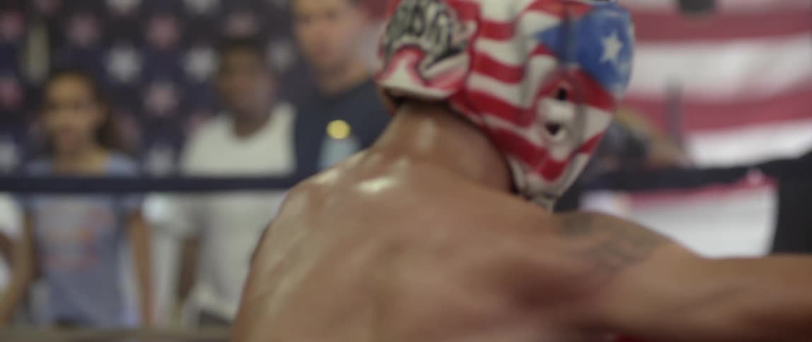 People in a boxing gym