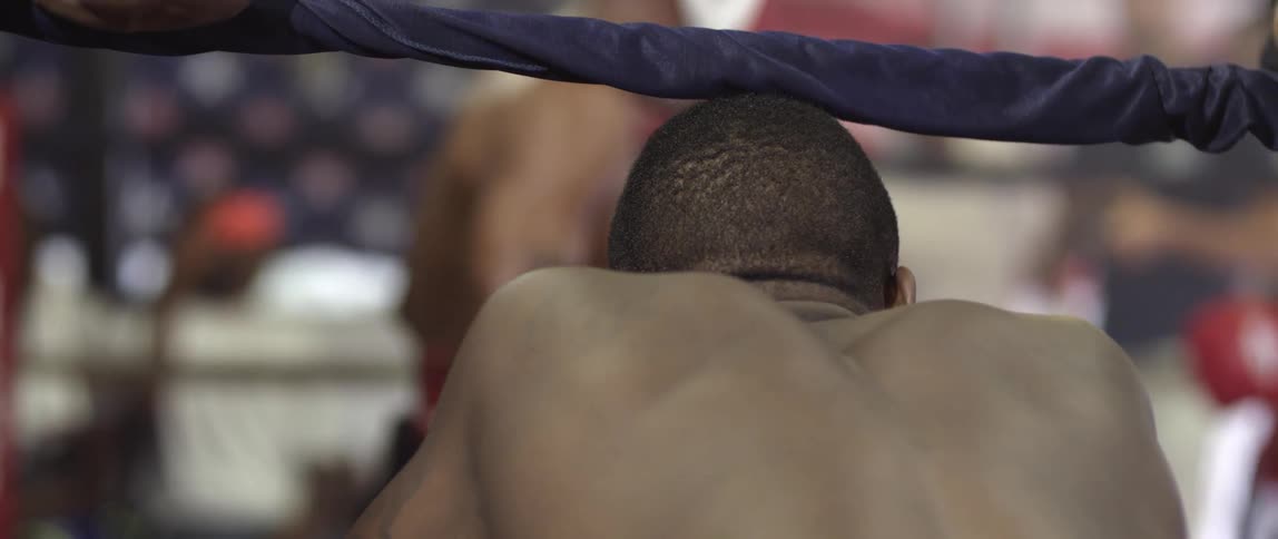 People in a boxing ring