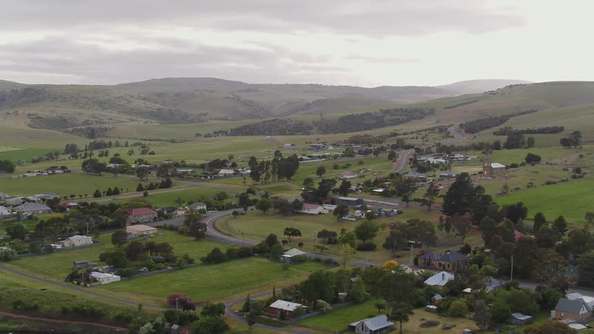 A rural city in a valley