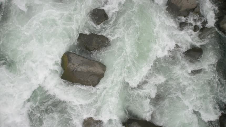 Aerial view of a river