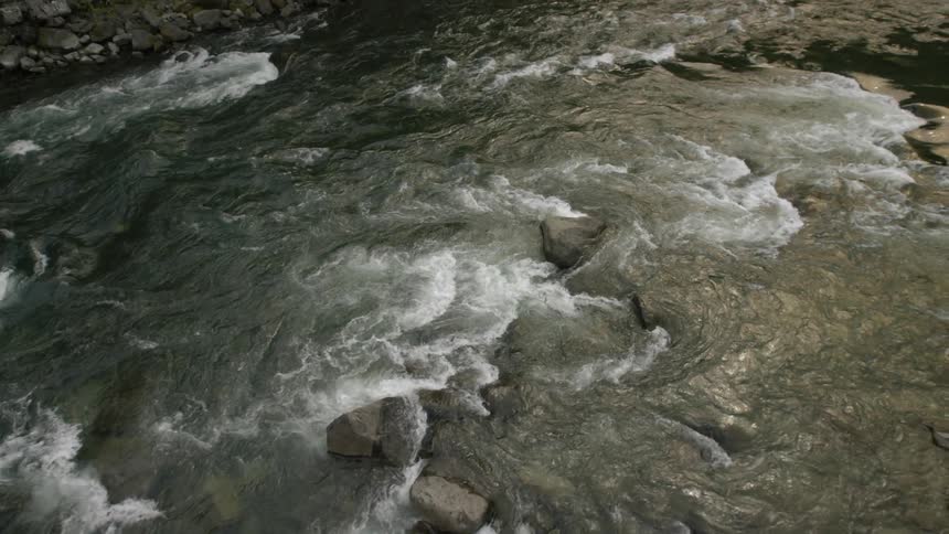 Aerial view of a river