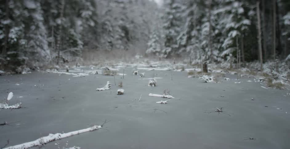 A icy river