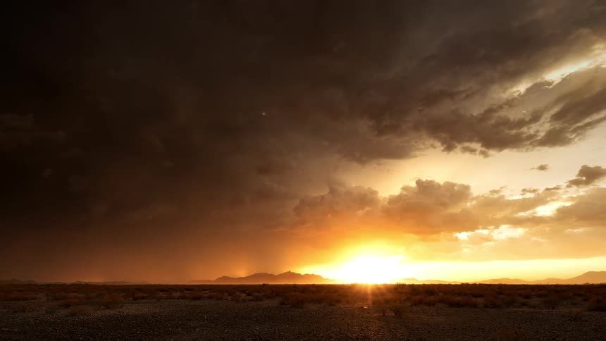 A storm brews in the sky