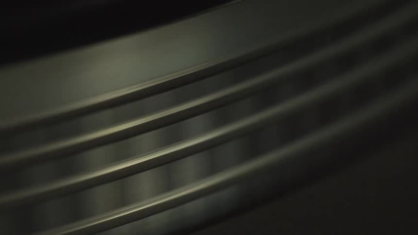 Machinery rotates and spins
