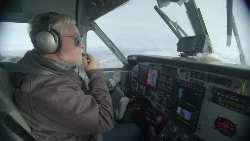 A pilot flies a small aircraft