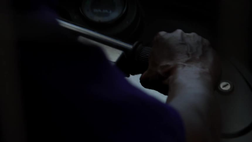 A motorcyclist revs the throttle