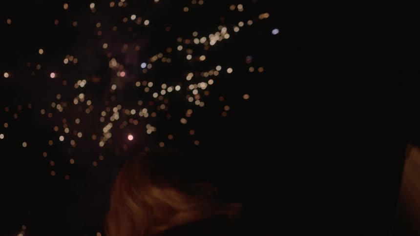 Fireworks exploding in the sky