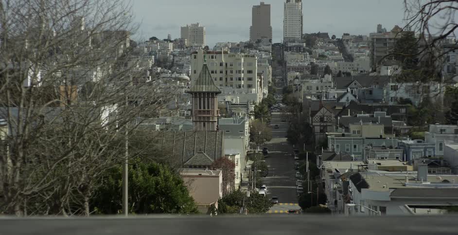 A road through a city