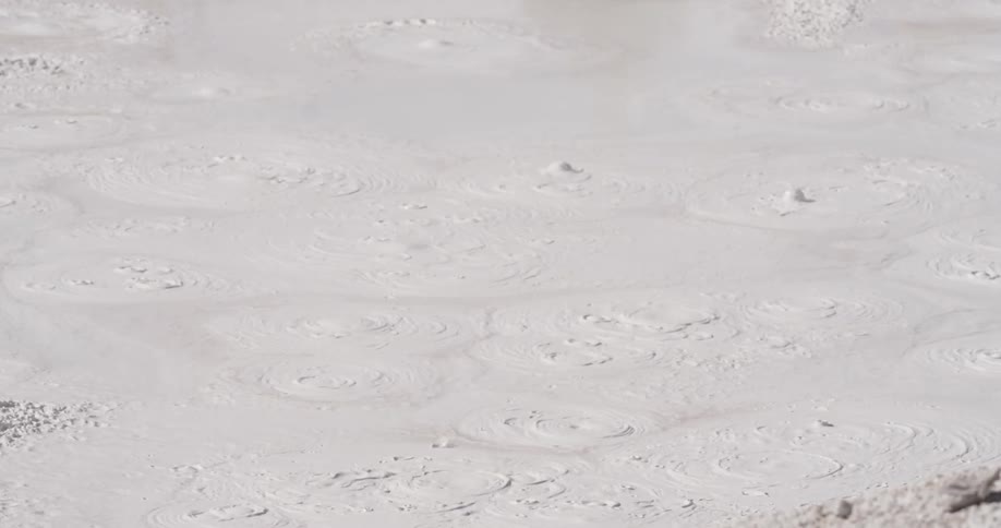 Boiling white liquid