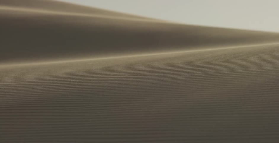 The wind is blowing the sand around in the desert