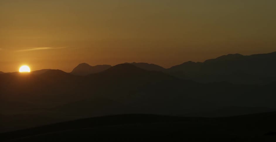 Mountains at sunset