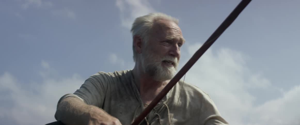 A man talks as he fishes