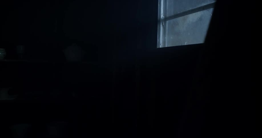Lights flash in the window