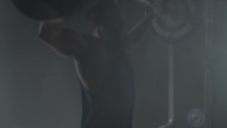 A man lifting weights
