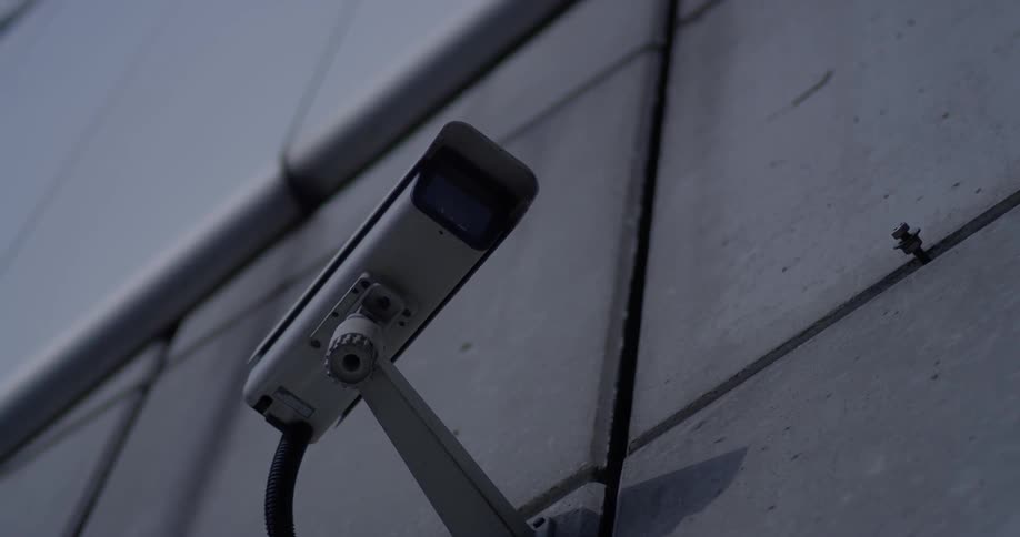 A camera is pointing forward recording