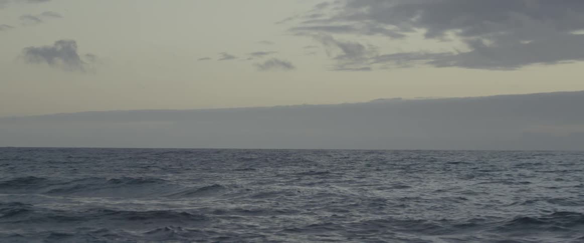 Ocean waves flow towards the shoreline
