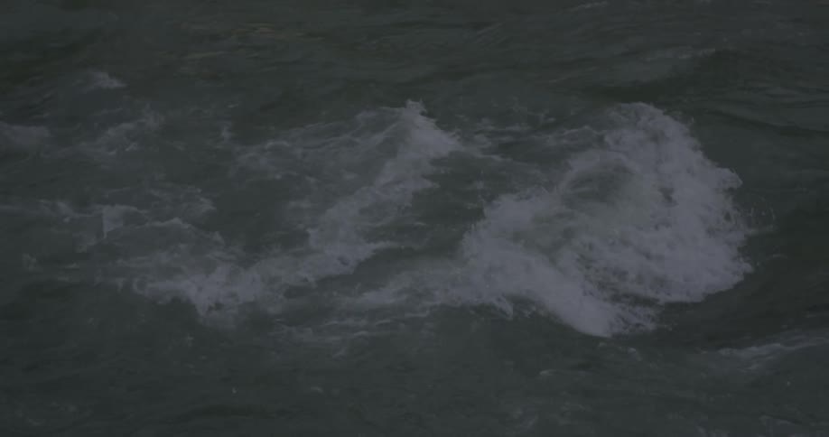 Waves splashing and flowing