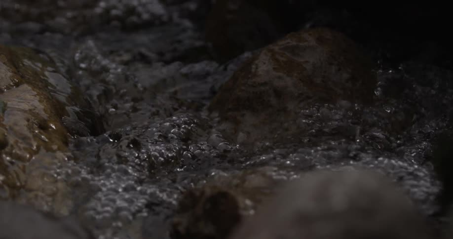 Close up of a rushing stream