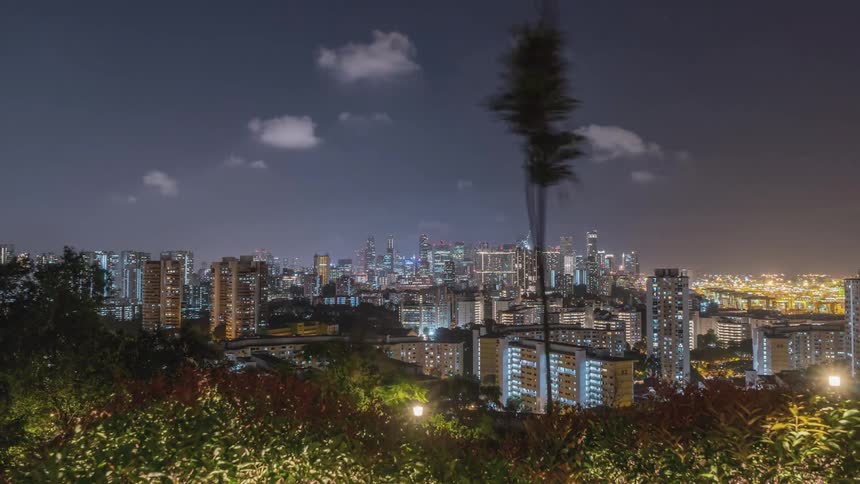 A timelapse of a city