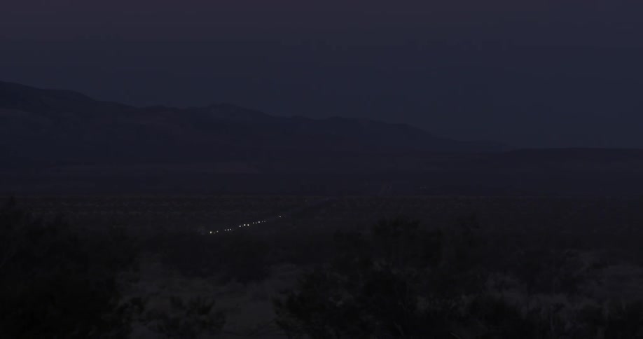 Lights can be seen ahead