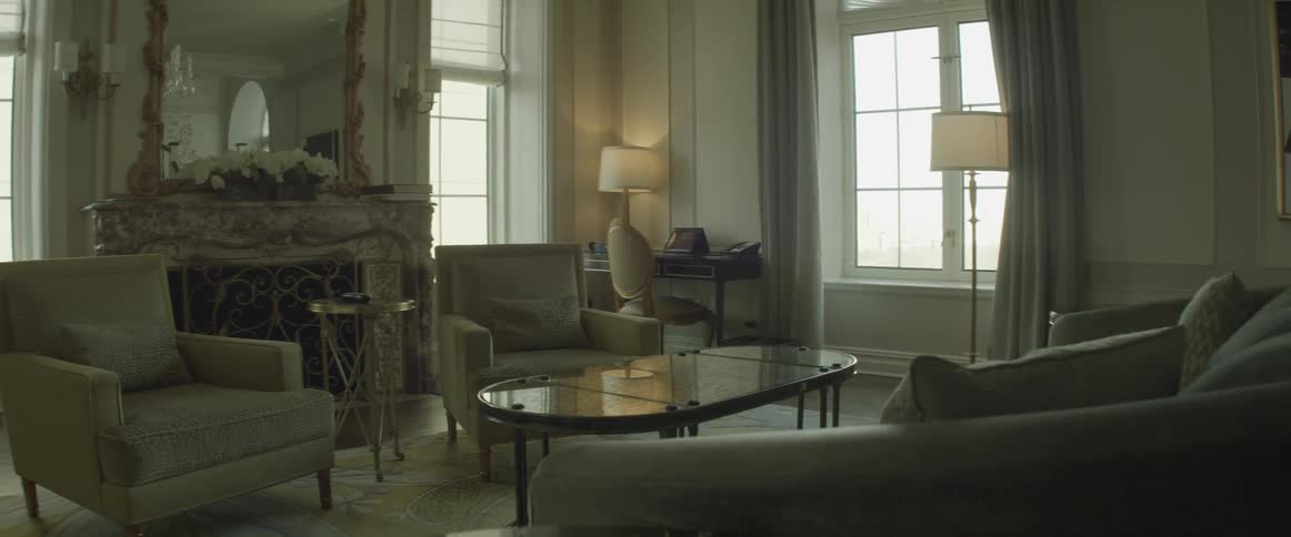 An empty house is filmed