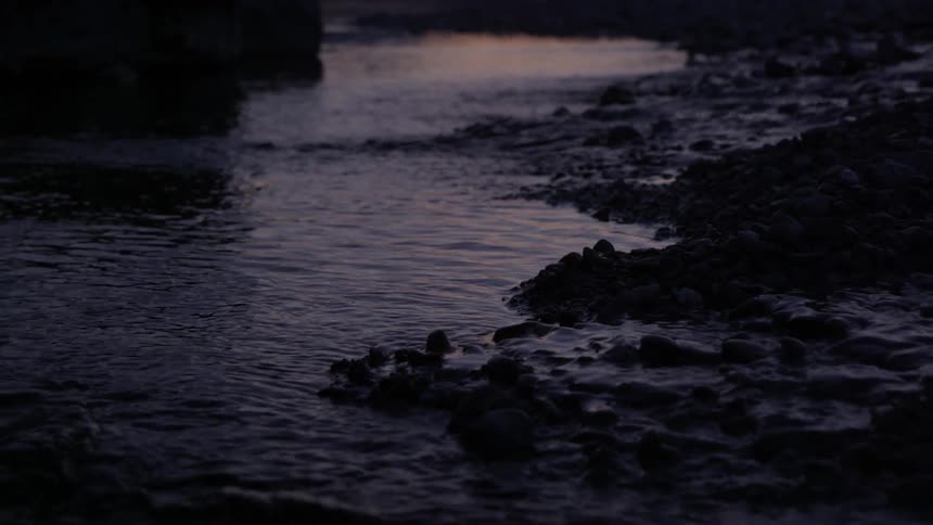 A river running over rocks