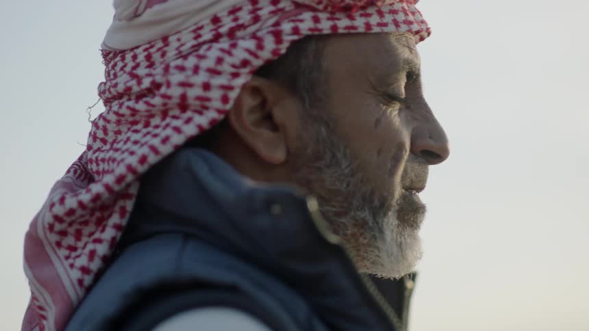 Close up of a middle eastern man