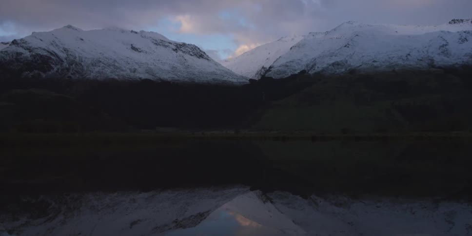 Snow covered mountains