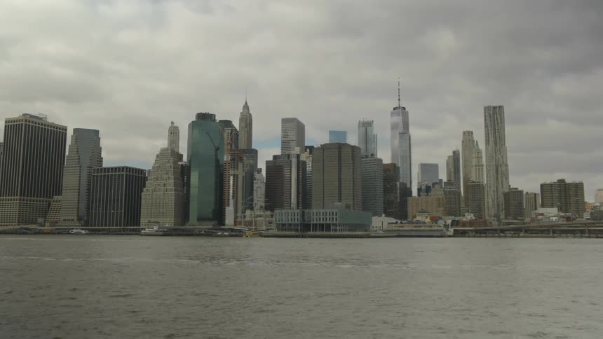 New York City skyline across the water