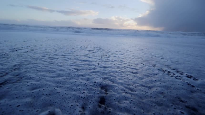 The water is bubbling ahead