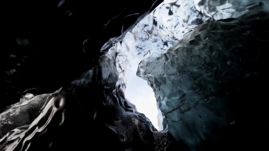 Numerous crevices in a cavern