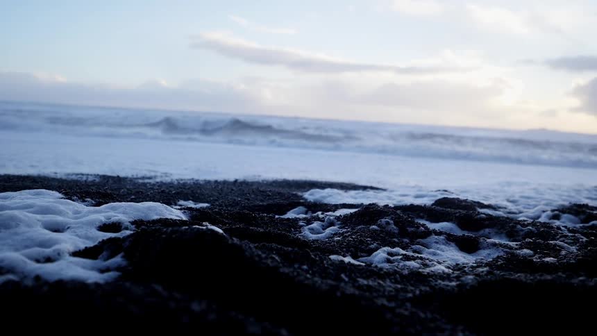 Snow melts on the ground