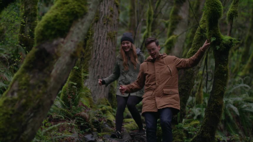 A couple hikes through the woods talking