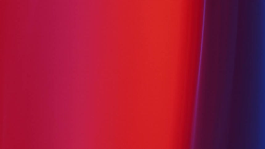 The red curtains slowly move back and forth