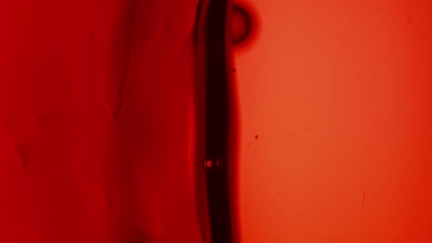Water drops into the pool