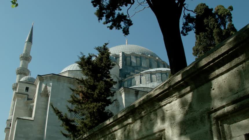 Large temple on a sunny day