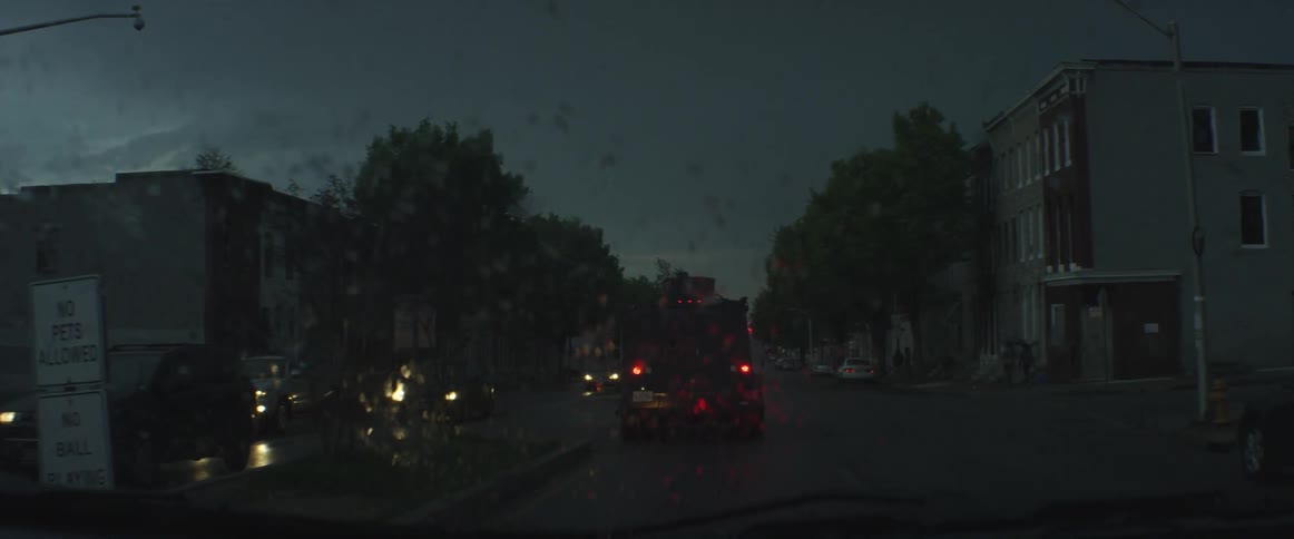 Traffic on a rainy day