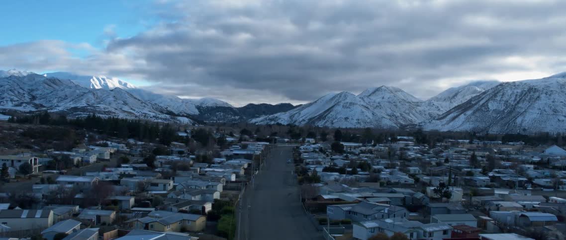 A mountainside city