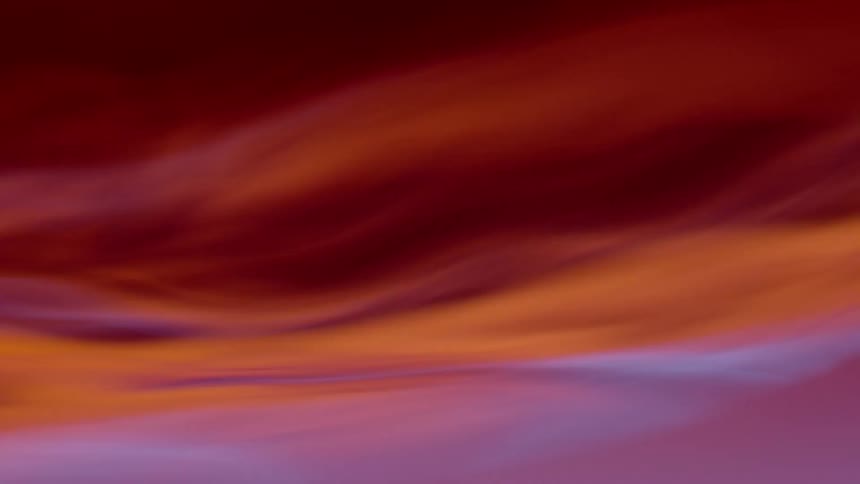 Red liquid flowing