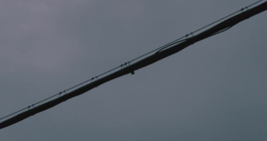 A helicopter is flying over a city