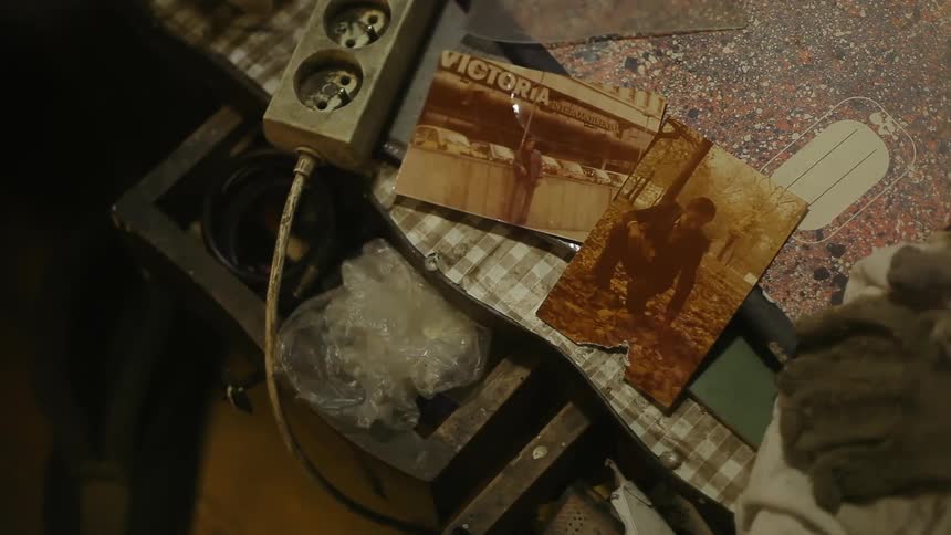 Old photos on a desk