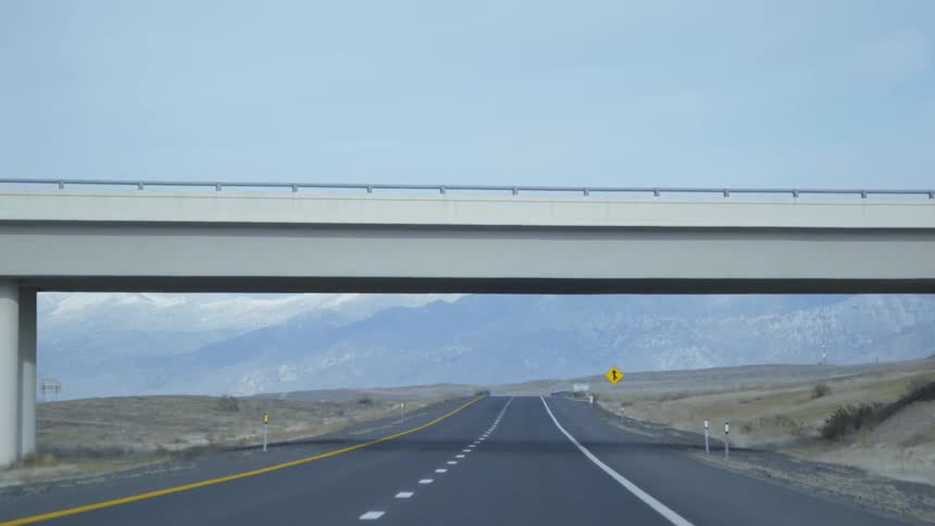 Driving under an overpass