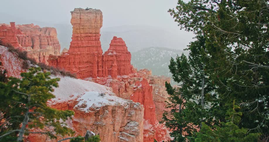 Orange rock mountains