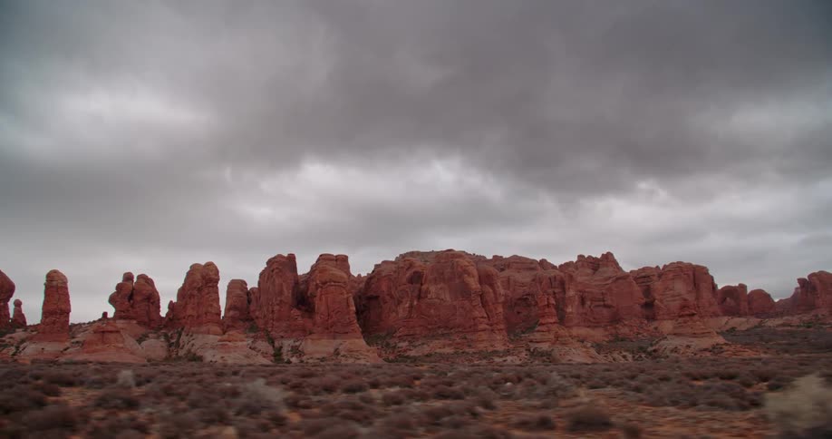 Orange rock spires