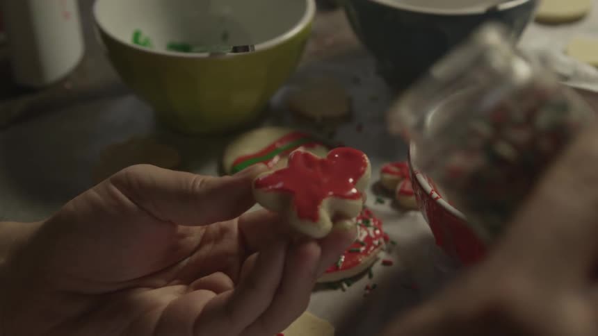 Cookies are being iced