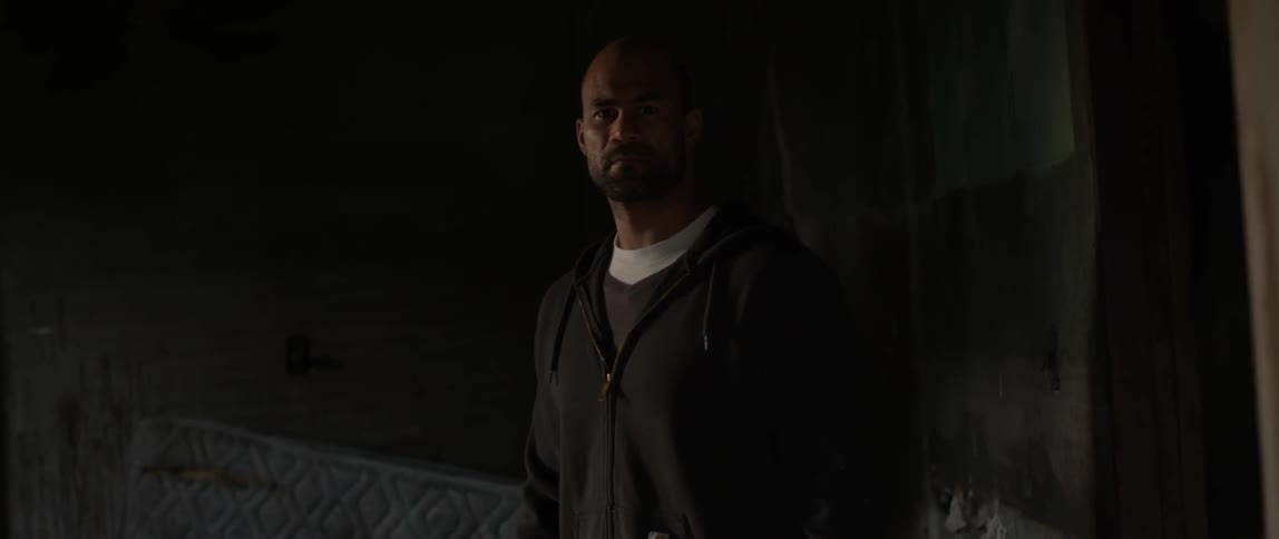 A man stares intently