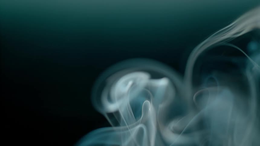 White vapors float upward