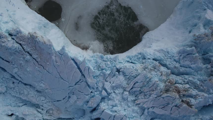 Ice forms