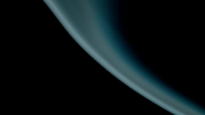A blue ribbon is filmed extremely close up