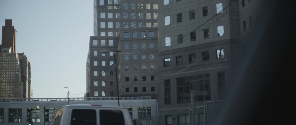 Cars driving in a city